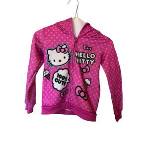 Hello Kitty Long Sleeve Full Zip Hoodie Girl's Size 6X Athleisure